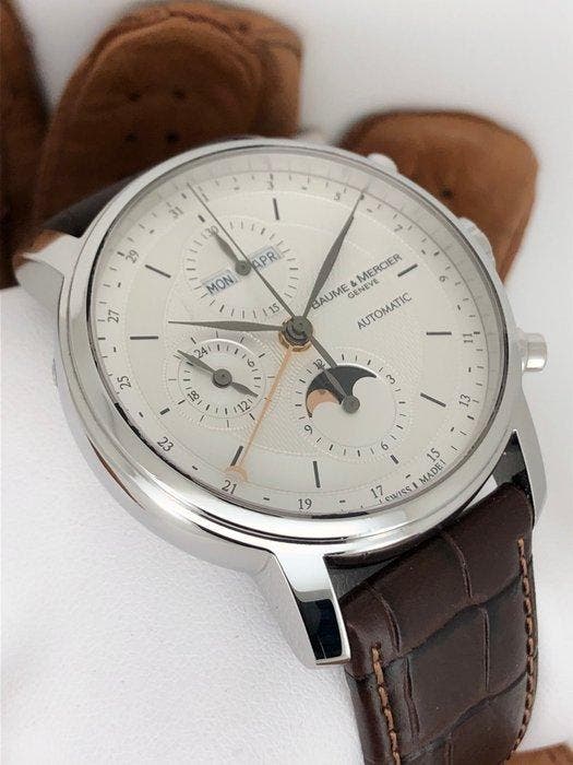 Baume & Mercier - Classima Executives Moonphase Chronograph, Handtassen en Accessoires, Horloges | Heren