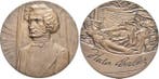 Bronze-gussmedaille Musik Berlioz, Hector 1803 +1869, fra..., Postzegels en Munten, Penningen en Medailles, Verzenden