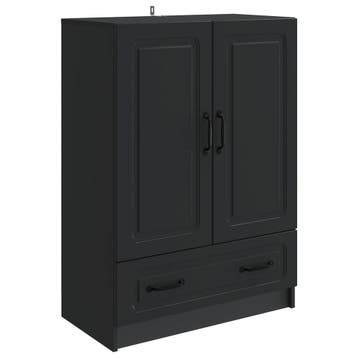 vidaXL Dressoir met lade Zwart 66 x 34,5 x 92 cm Bewerkt, Huis en Inrichting, Verzenden, Nieuw