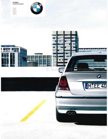 2003 BMW 3 SERIE COMPACT BROCHURE NEDERLANDS, Nieuw