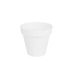 Grote kunststof bloempot wit D60xH50 Monaco, Tuin en Terras, Verzenden, Nieuw