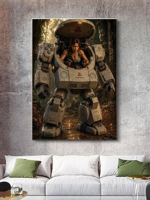 Shayer - The Tomb Raider Machine - XL - 60x80cm - 1/1, Games en Spelcomputers, Spelcomputers | Overige Accessoires