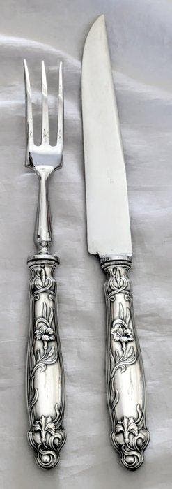 Albert Deflon - Service à découper (2) Art nouveau - Sans