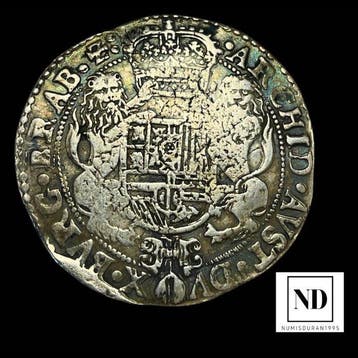 Spaanse Nederlanden. Felipe IV. Ducatón 1651 - Amberes