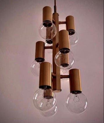 Lampe à suspendre - Laiton doré