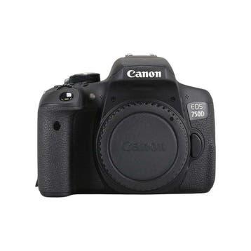 Canon EOS 750D met garantie, Ophalen of Verzenden, Gebruikt
