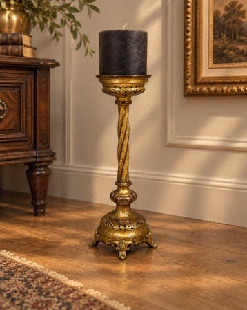 decoratieve kandelaar in barokke stijl – rijk gedecoreerd, Antiek en Kunst