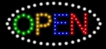 OPEN lamp LED verlichting reclame bord lichtbak #B4, Verzenden