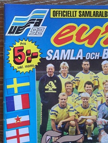 Panini European Championship Sweden 92 - Rare Swedish, Verzamelen, Nieuw