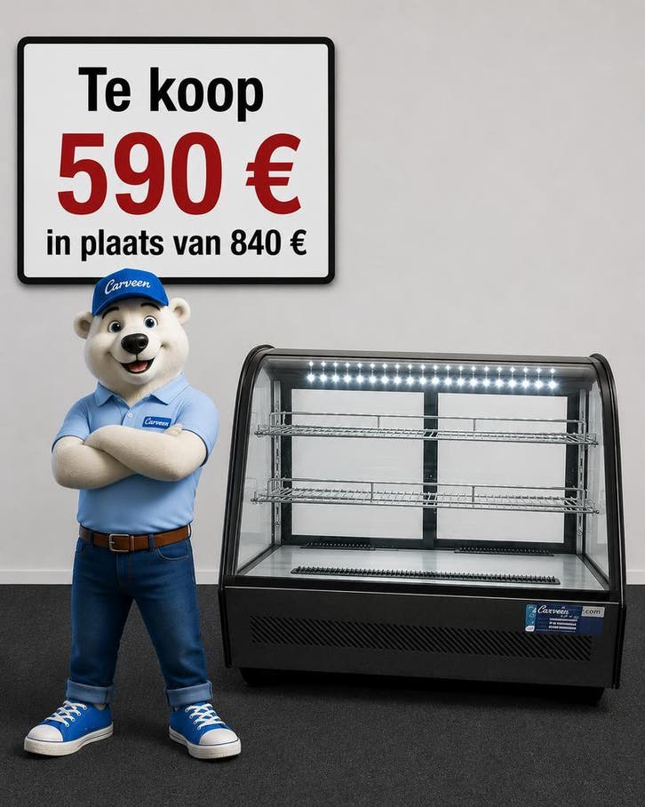 Panoramische koelvitrine horeca tweedehands, Electroménager, Réfrigérateurs & Frigos