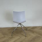 scab Zebra design stoel, draaistoel,  Wit - chroom, Huis en Inrichting, Gebruikt, Eén