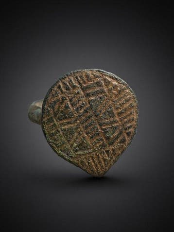 Byzantijns / middeleeuwse ring - Groot 800-1200 n.Chr.