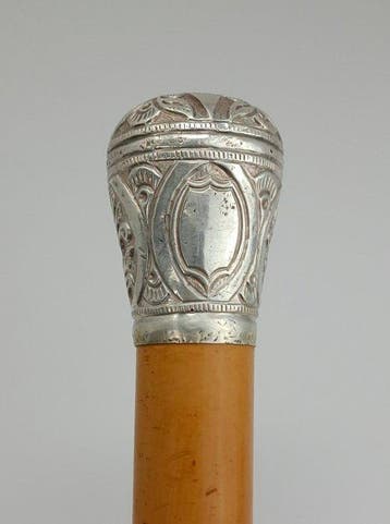 Staf - Hout, Metaal - Victoriaans circa 1900