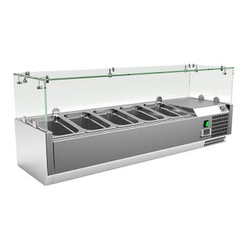 Opzetkoelvitrine | 5x 1/4 GN | +2°C/+8°C |, Verzenden