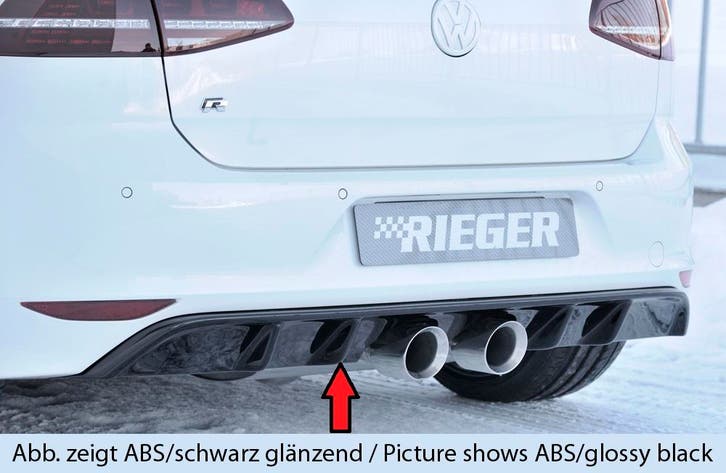 Rieger diffuser | VW Golf 7 VII R 2013-2017 | ABS | Dubbele, Autos : Divers, Tuning & Styling, Envoi