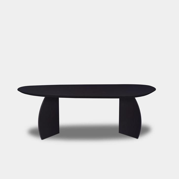 Tafel organisch eikenhout  Set Driehoek  230x105, Huis en Inrichting, Tafels | Eettafels