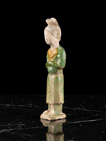 Oud Chinees, Tang-dynastie Terracotta Sancai-glazuur