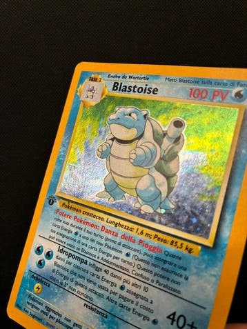 Pokémon - 1 Card - Tortank 2/102 Foil, Première édition -, Hobby & Loisirs créatifs