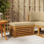 vidaXL Buitenstoel Bank Massief Acacia Hout Naturel, Verzenden