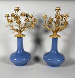 Candélabre - Bronze doré, Antiek en Kunst