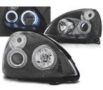 PHARES POUR RENAULT CLIO 01-05 ANGEL EYES CCFL FOND NOIR, Verzenden, Nieuw