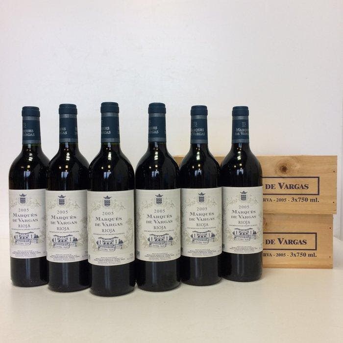 2005 Marques de Vargas - Rioja Reserva - 6 Flessen (0.75, Verzamelen, Wijnen