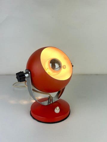 Lamp - Lamp Eyeball Space Age jaren 60/70 in metaal,