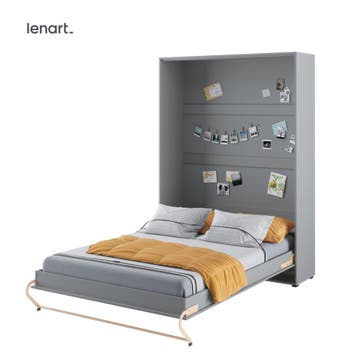 Lenart Bed Concept Pro Verticaal Opklapbed 140x200 - Grijs, Nieuw