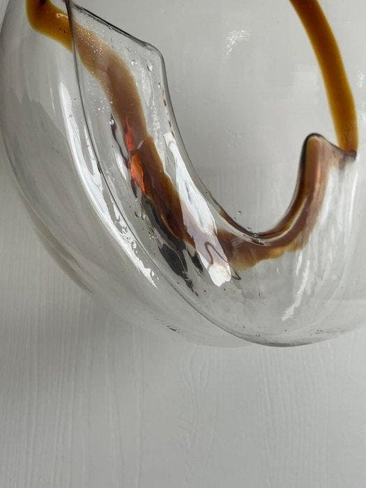 In the style of Mazzega - Plafondlamp - Muranoglas, Antiek en Kunst, Antiek | Verlichting