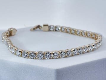 Zonder minimumprijs - Armband - 14 karaat Geel goud -, Handtassen en Accessoires, Nieuw