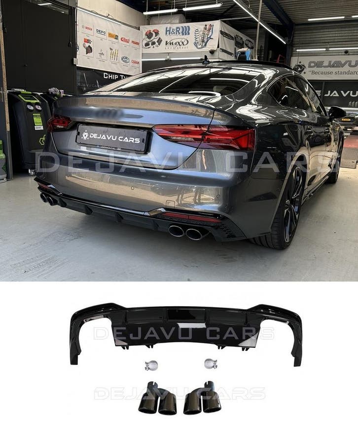 S5 Look Diffuser voor Audi A5 B9.5 F5 S line Facelift, Auto diversen, Tuning en Styling, Ophalen of Verzenden