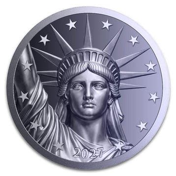 Verenigde Staten. 20 x 2027 1 oz Titanium Statue of Liberty