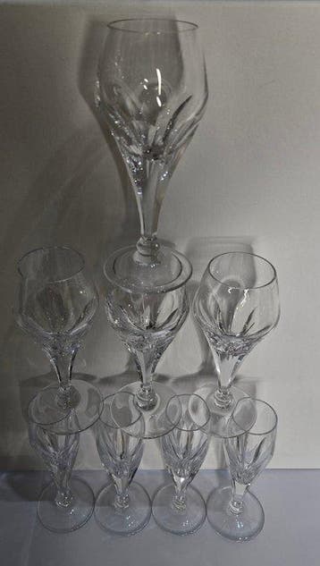 WMF - Drinkset (8) - geslepen kristal - Champagne- en