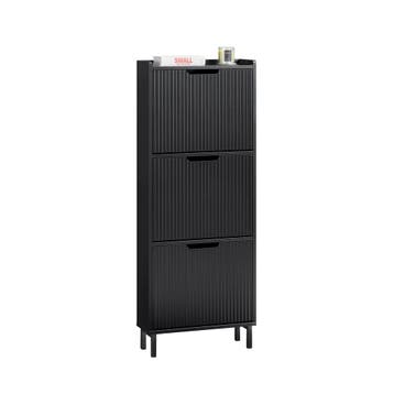 2dekans | SoBuy Schoenenkast met 3 kleppen schoenenkast smal, Ophalen of Verzenden, Nieuw