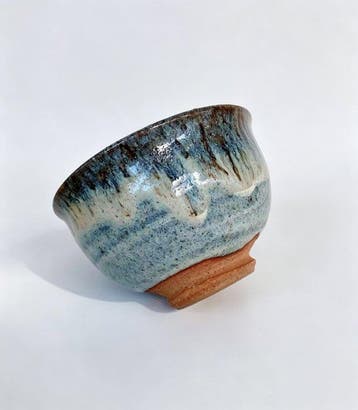 Seiwa Kiln, Japans chawan met dik kiln-flare glazuur voor