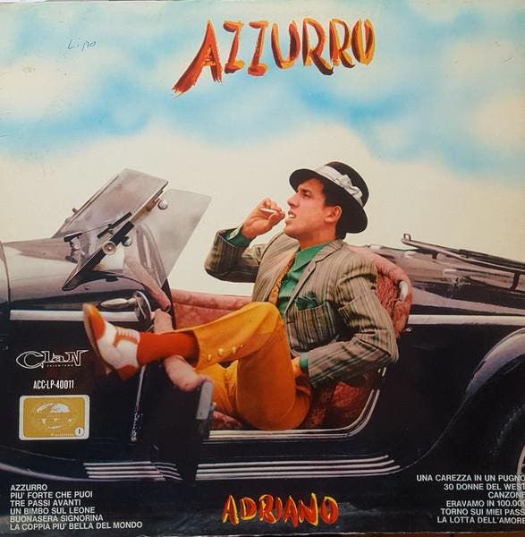 Adriano Celentano - Azzurro, CD & DVD, Vinyles | Pop, Envoi