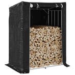 vidaXL Haardhoutrek met regenhoes 150x100x200 cm, Verzenden