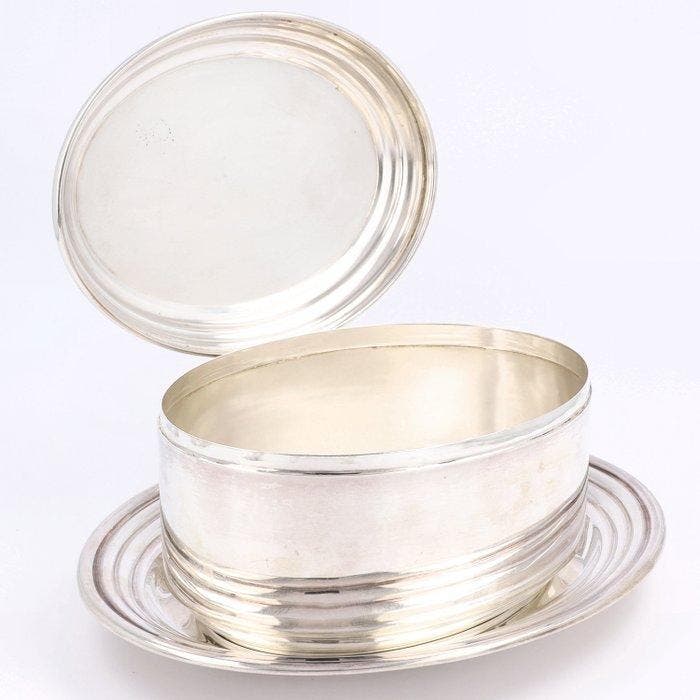Wolfers Frères (Brussel ca. 1940) - Art Deco - Koektrommel, Antiek en Kunst, Antiek | Zilver en Goud