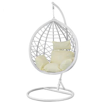 Hangstoel Ei Wit met Frame | 63% korting, retour deal, Verzenden