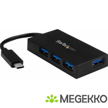 StarTech.com 4-poorts USB 3.0 Hub USB-C naar 4x USB-A met, Verzenden, Nieuw