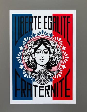 Shepard Fairey (OBEY) (1970) - OBEY + Invader + Keith Haring