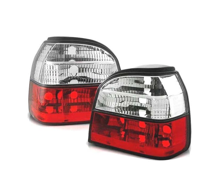 FEUX ARRIÈRE POUR VOLKSWAGEN VW GOLF 3 91-97 STYLE LEXUS ROU, Auto-onderdelen, Verlichting, Verzenden