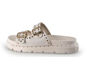Buffalo Sandalen in maat 39 Beige, Kleding | Dames, Verzenden, Beige, Sandalen of Muiltjes, Zo goed als nieuw