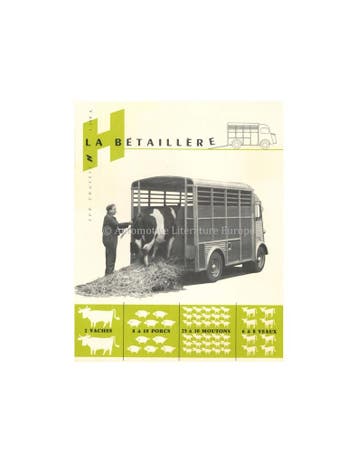 1957 CITROEN H VEEWAGEN BROCHURE FRANS