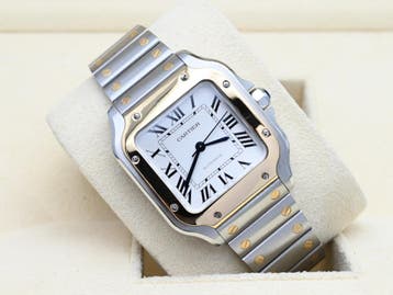 Cartier Santos Ref. W2SA0007 Year 2020 (Full Set), Overige merken, Polshorloge, Ophalen of Verzenden, Zo goed als nieuw