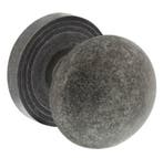 Intersteel Knop op rozet vast gemonteerd met ril oud grijs, Ophalen of Verzenden, Nieuw