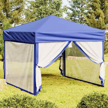 vidaXL Partytent inklapbaar met zijwanden 3x3 m blauw, Verzenden, Nieuw