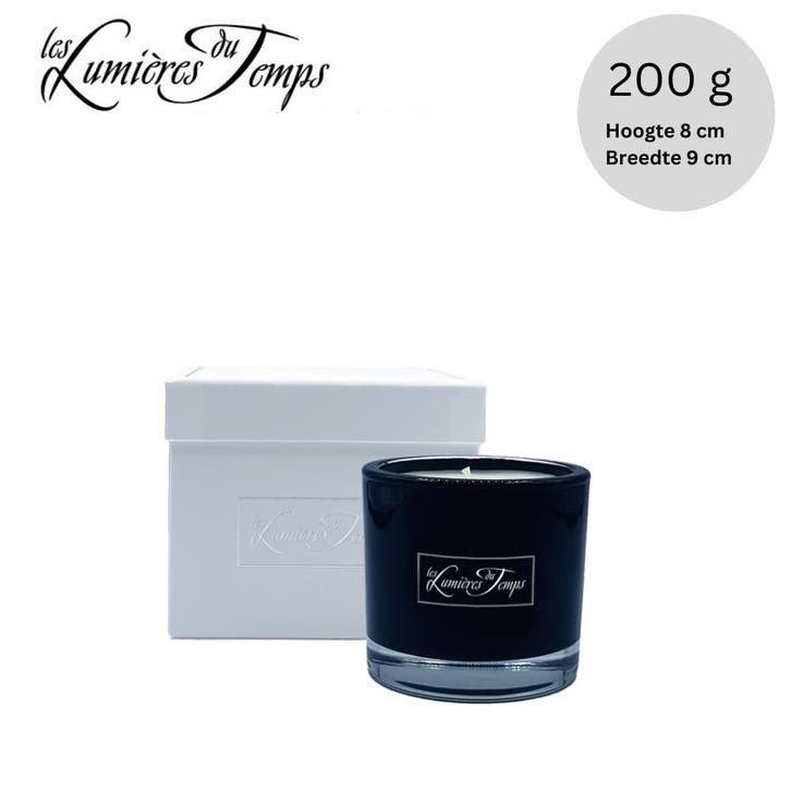 Geurkaars Glas Ambre Noire - 200 gr - Les Lumières du Temps, Sport en Fitness, Gezondheidsproducten en Wellness, Ophalen of Verzenden