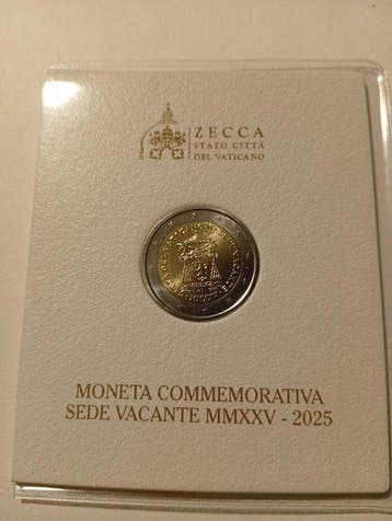 Vatican. 2 Euro 2025 Sede Vacante (Sans prix de réserve)