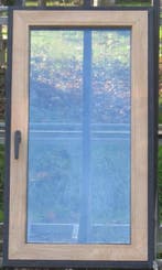 pvc raam , chassis , venster 69 x 124 eik / zwart, Kunststof, Minder dan 75 cm, Raamkozijn, Nieuw